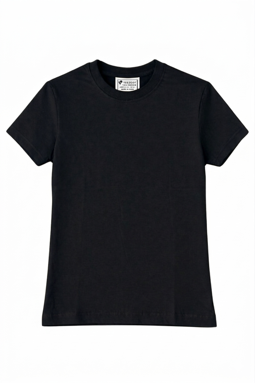 COTTON T-SHIRT BLACK