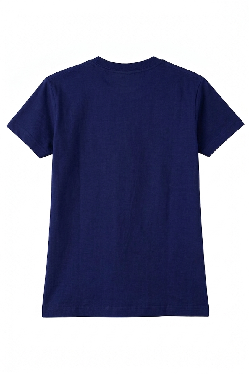 COTTON T-SHIRT NAVY BLUE