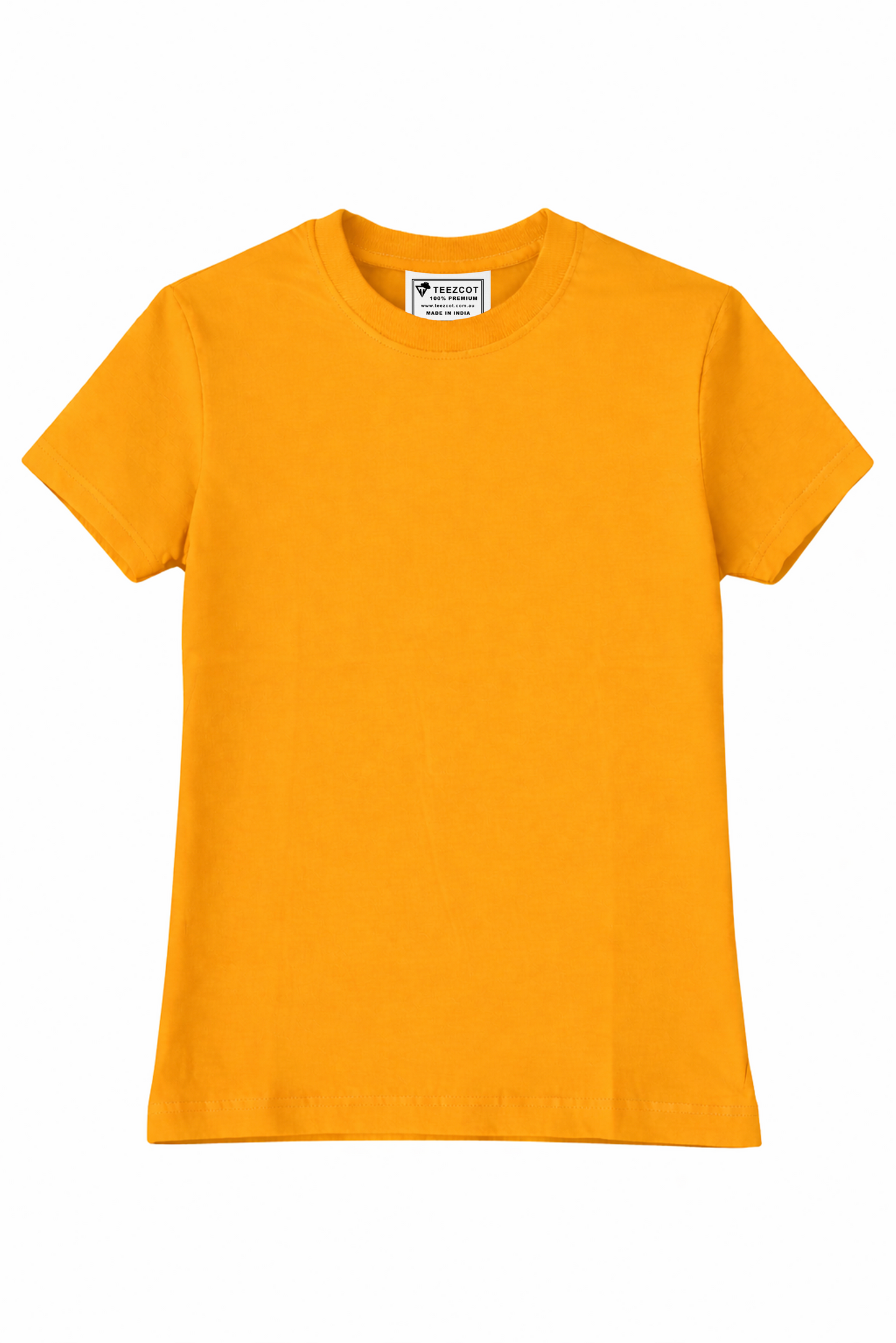 COTTON T-SHIRT MUSTARD YELLOW