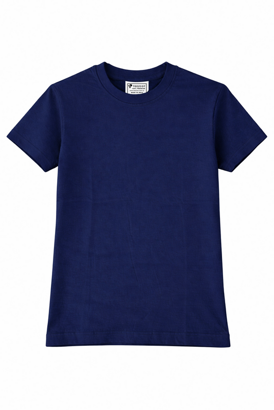 COTTON T-SHIRT NAVY BLUE
