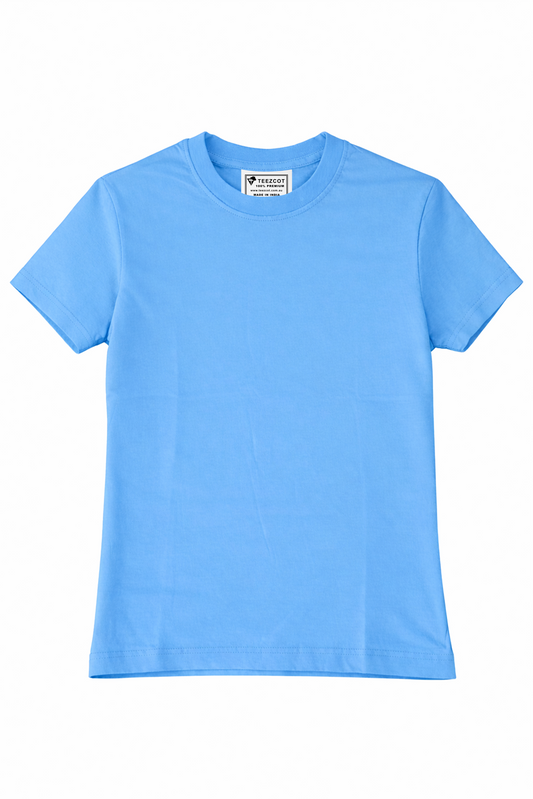 COTTON T-SHIRT SKY BLUE